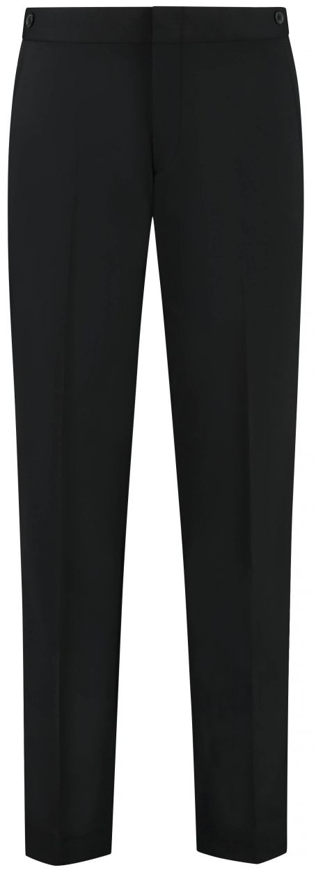 μαυρο παντελονι σμοκιν Michael Kors slim fit με κουμπακια αυξομιωσης και μεταξωτη τρεσα