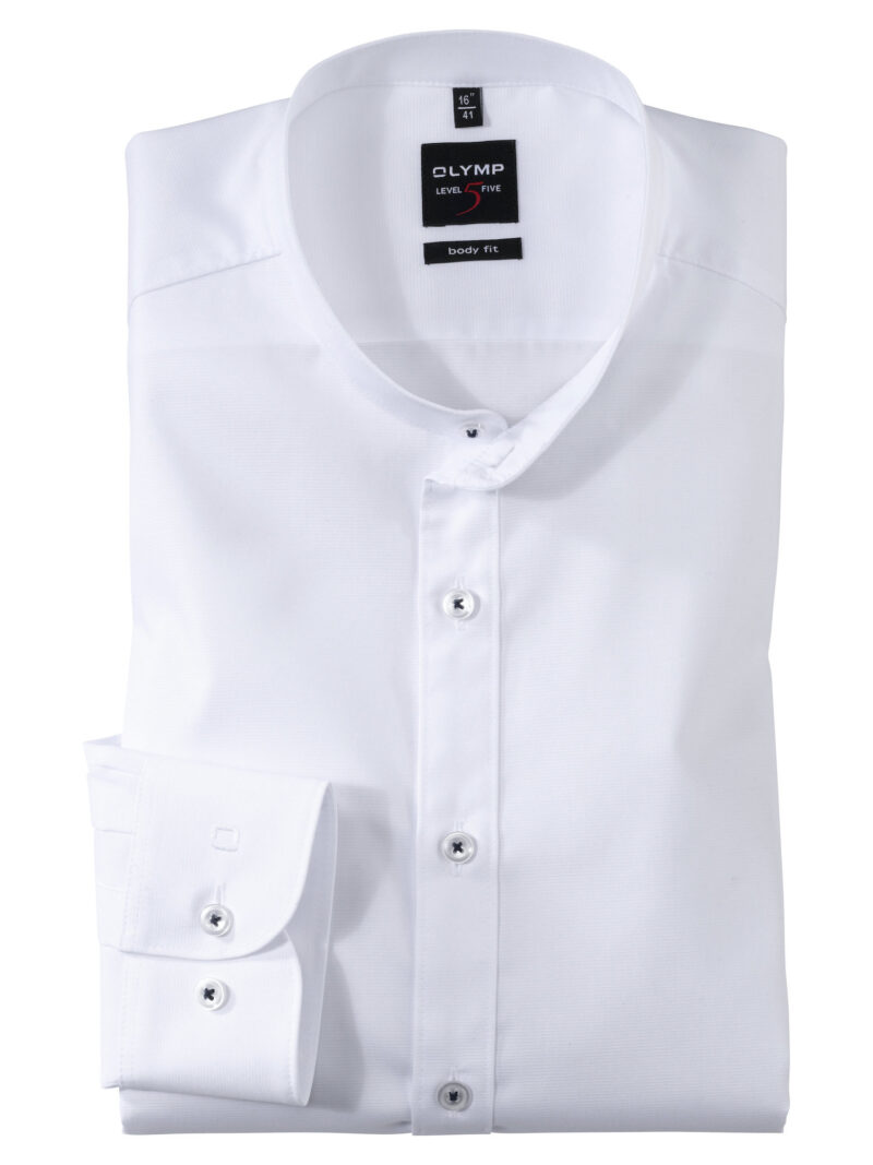 Πουκαμισα Μαο Λινο Λευκό Olymp